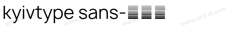 kyivtype sans字体转换